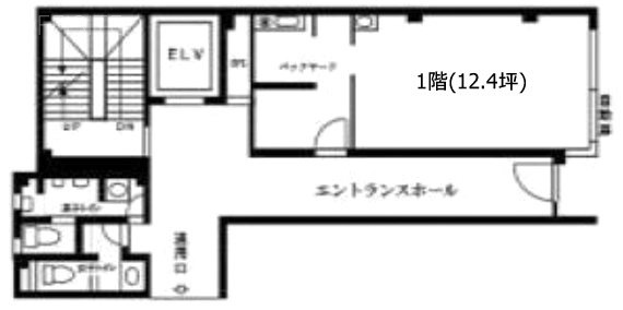 日本橋鮒佐ビル1F 間取り図