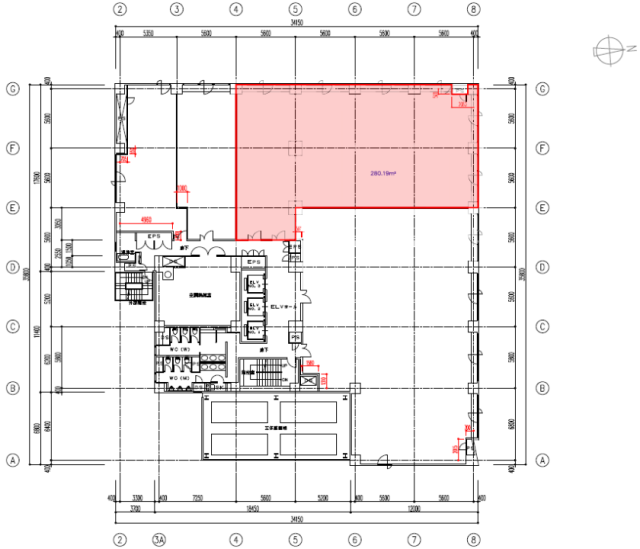 日本生命立川ビル7F 間取り図