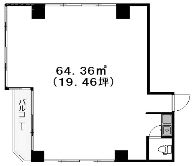 安念ビル2F 間取り図