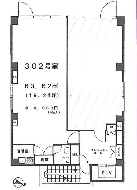 西新宿小林ビル302 間取り図