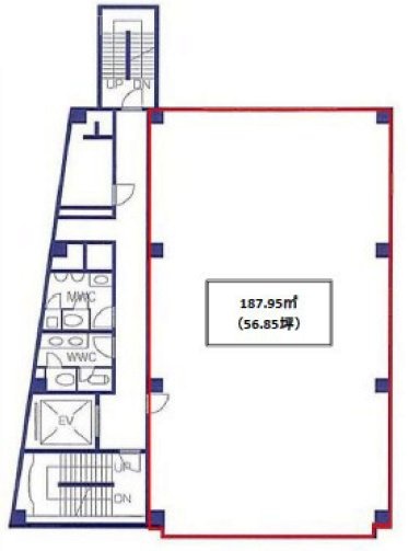 HF五反田(朝日生命五反田)ビル6F 間取り図