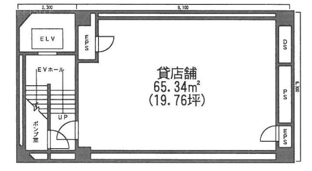 日向ビルB2F 間取り図