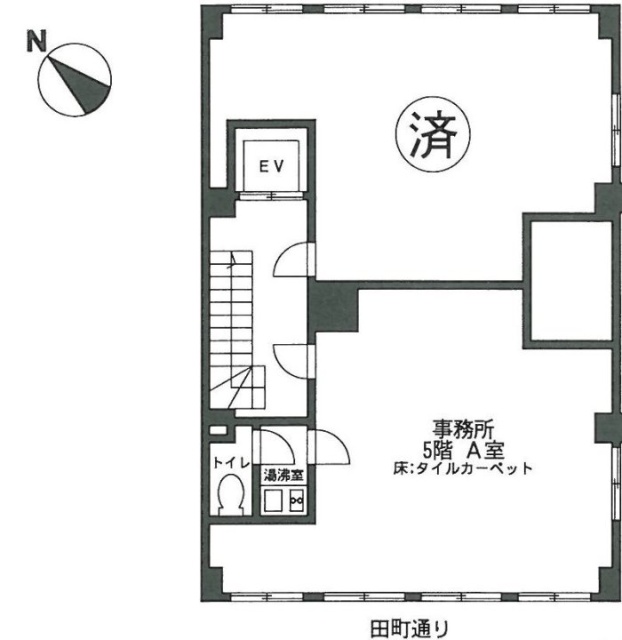 赤坂泉屋ビルA 間取り図
