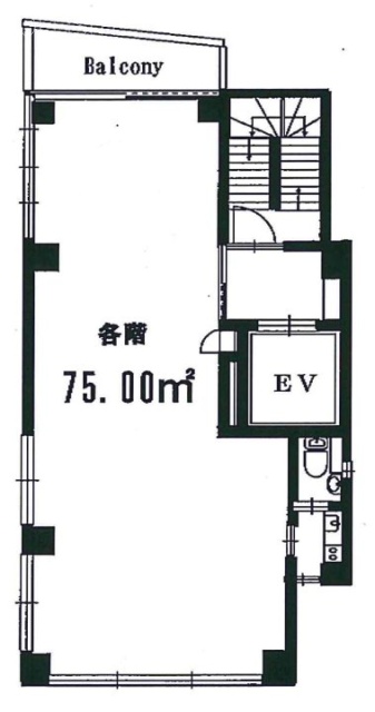 本田ビル2F 間取り図