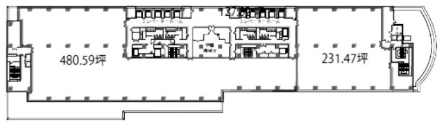 渋谷マークシティ15F 間取り図