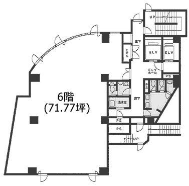 ATK千駄木ビル6F 間取り図