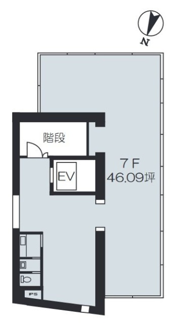 新赤坂ビル7F 間取り図