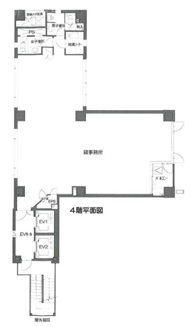 室町IーNビル4F 間取り図