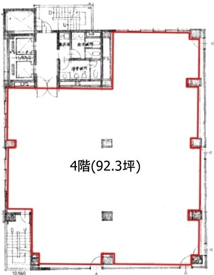 BR月島1ビル4F 間取り図