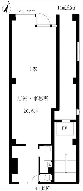 田口ビル1F 間取り図