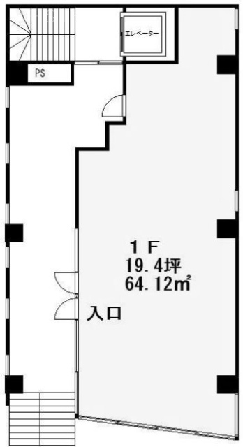 ナチュラルスクエアビル101 間取り図