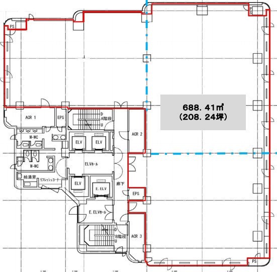 小石川大国ビル5F 間取り図