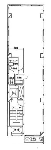日本橋NYビル5F 間取り図