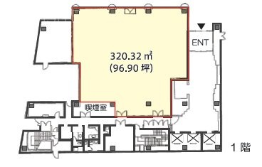 オーク桜木町ビル1F 間取り図