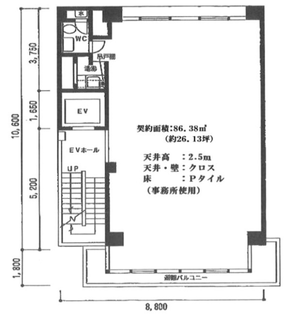 YMビル2F 間取り図