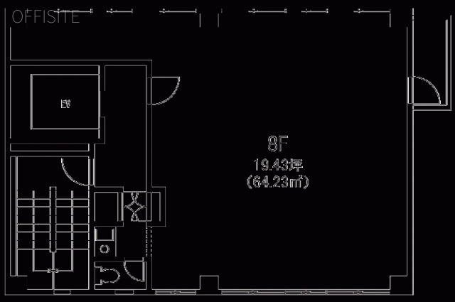 ワイズ神南ビル8F 間取り図