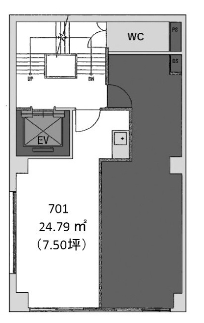 京橋SKビル701 間取り図