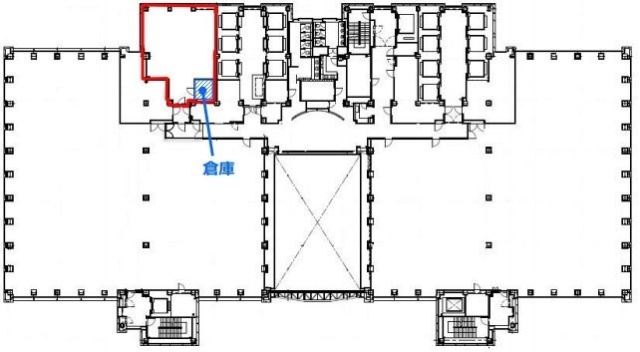 新宿マインズタワー18F 間取り図