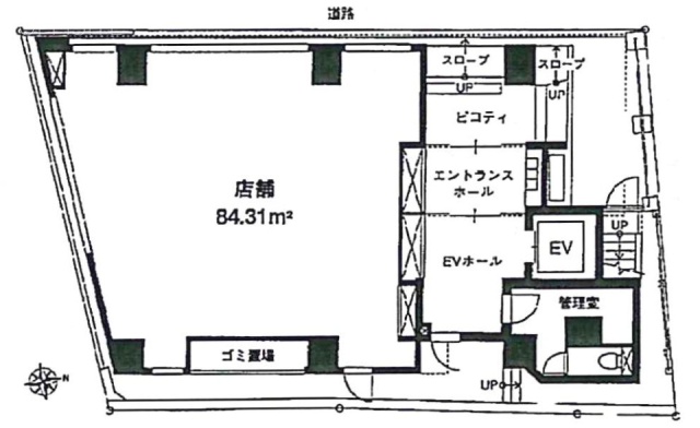 エース九段ビル1F 間取り図