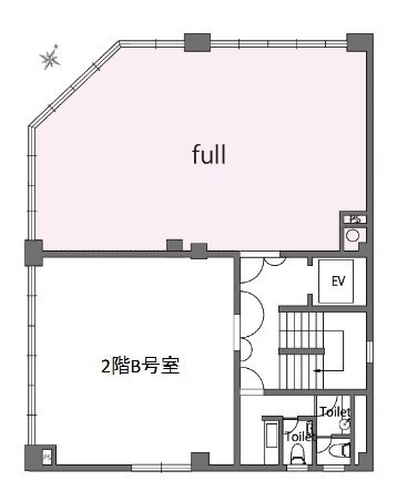 元赤坂テラサワビルB 間取り図