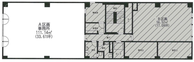 京王新宿三丁目第二ビルA 間取り図