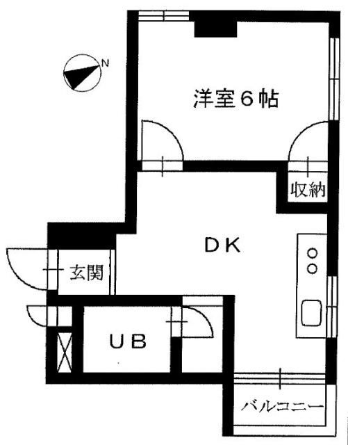 三共富士見ビル401 間取り図