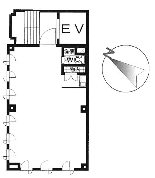 巣鴨スタービル2F 間取り図