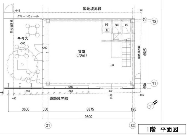 六本木DスクエアANEEXビル1F 間取り図