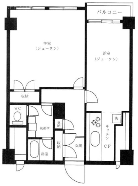 渋谷ホームズ1204 間取り図