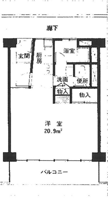 原宿アパートメンツビル207 間取り図