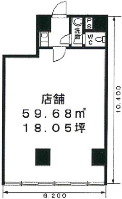 ダーウィンスクエア2ビル101 間取り図