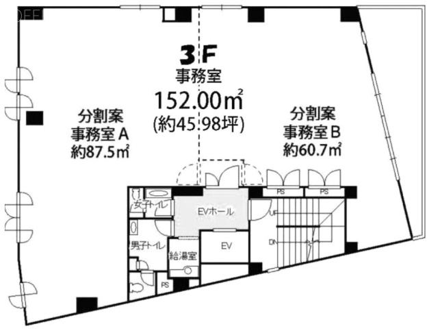 フレール小石川3F 間取り図