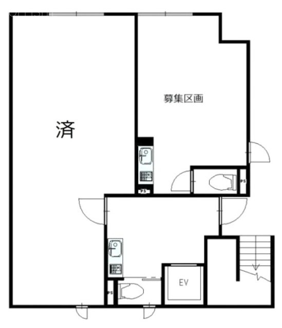 山文(やまぶん)ビルB 間取り図