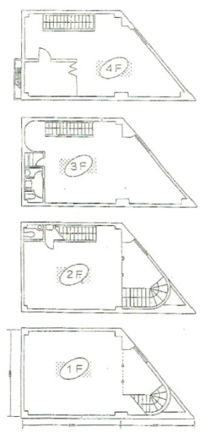 青山MIKIビル1F～4F 間取り図