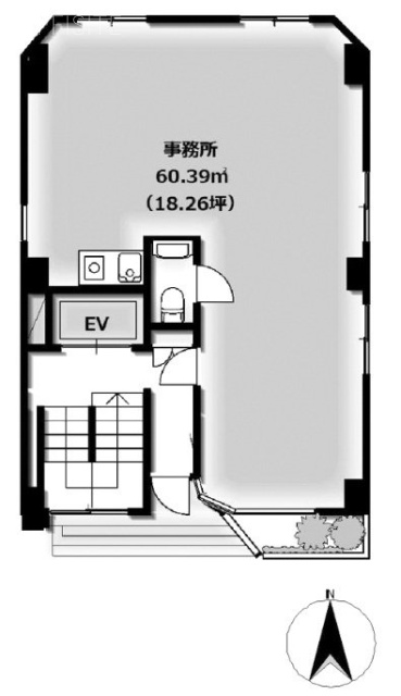 Yー2ビル1F 間取り図