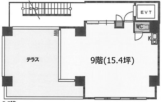 (仮)中延商業施設ビル9F 間取り図