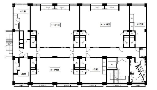 岡崎ビル806 間取り図