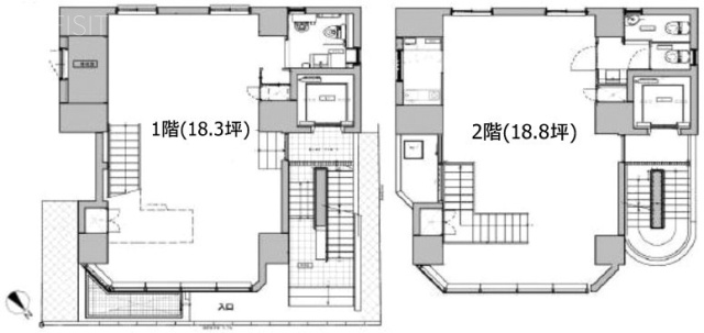 VORT北青山1F～2F 間取り図