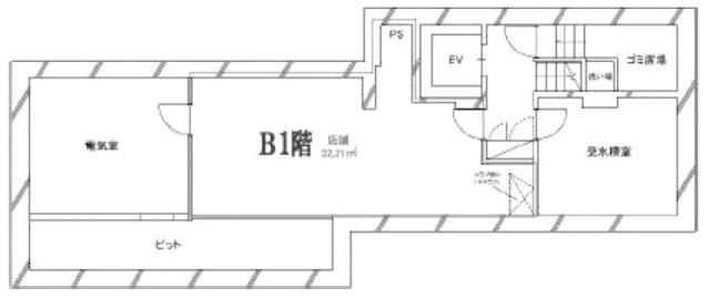 新宿ひかりビルB1F 間取り図