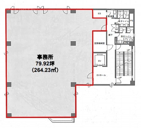 秋葉原鴻池ビル2F 間取り図