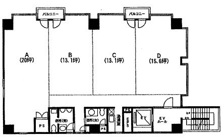 富士見町ビルBCD 間取り図