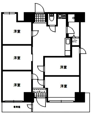 ラミアール鶯谷駅前マンション1F 間取り図