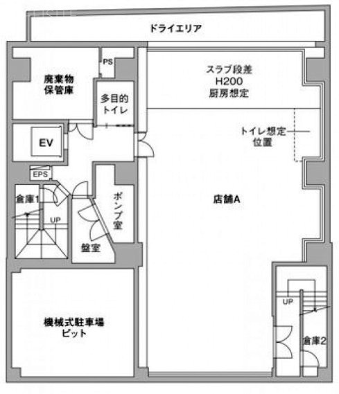 CYK神田岩本町B1F 間取り図