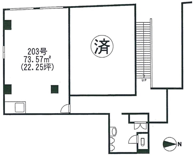 ラインビルド高円寺・林ビル203 間取り図