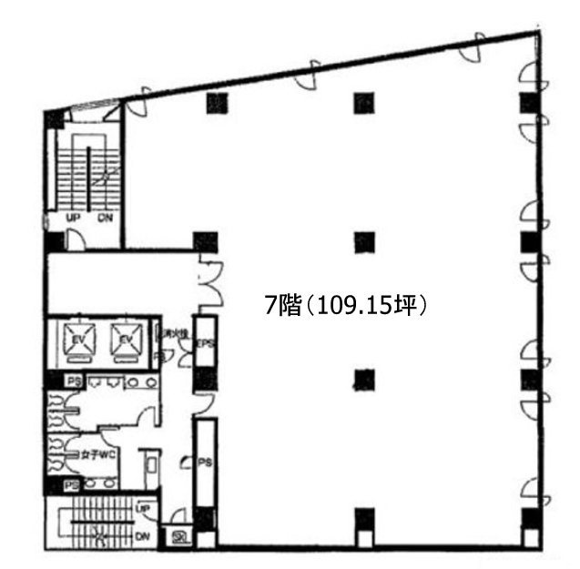 TK五反田ビル7F 間取り図