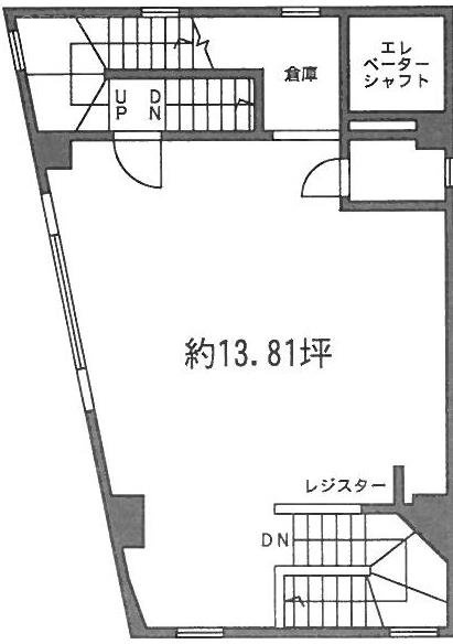 第十二岡崎ビル2F 間取り図