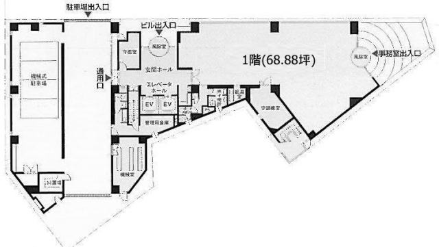 日本弘道会ビル1F 間取り図