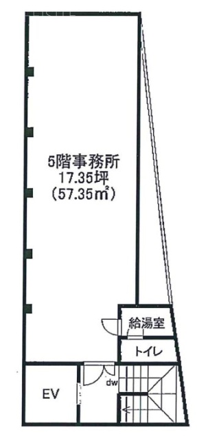 GBJ桜新町ビル5F 間取り図