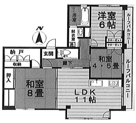 やまかわビル6F 間取り図