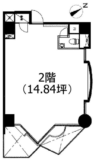 八丁堀21852F 間取り図